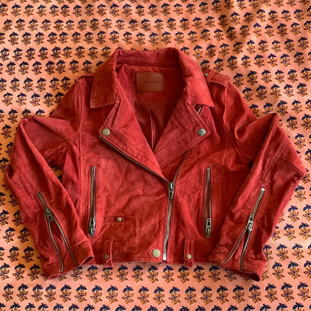 Blank NYC Red Moto Jacket